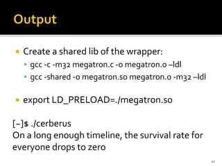 Load-time Hacking using LD_PRELOAD | PPTX