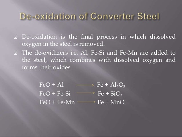 ld process of steel making