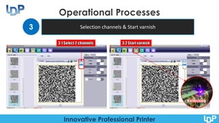 Innovative Professional Printer
Selection channels & Start varnish3
 
