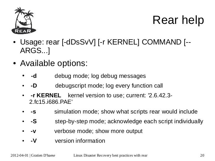 Linux Disaster Recovery Best Practices With Rear