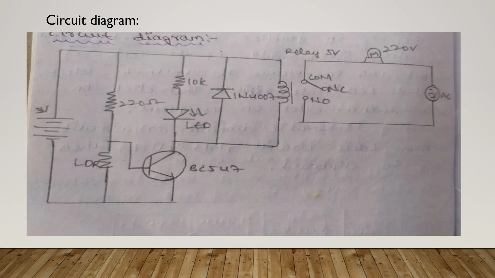 Circuit diagram:
 