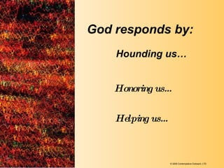 We are the reeds of God We are emptiness like the hollow in the reed, the narrow rift less  emptiness which can have only one destiny:  to receive the piper’s breath and  to utter the song that is in the piper’s heart. We are emptiness like the hollow in the cup, shaped to receive water.  We are emptiness like that of a bird’s nest.  The reed grows by the streams.    It is the simplest of things, but    it must be cut by the sharp knife,   hollowed out, stops put in it.  It must be shaped and pierced before   it can utter the shepherd’s song.  It is the narrowest emptiness in the world,   but the little reed utter God’s infinite music.  We are lifted up and carved out,  formed and shaped and filled with all the music of the earth. © 2009 Contemplative Outreach, LTD 
