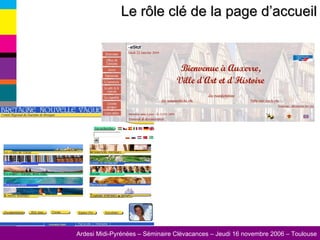 Le rôle clé de la page d’accueil 