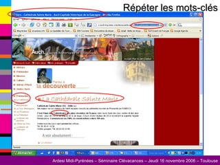 Répéter les mots-clés 