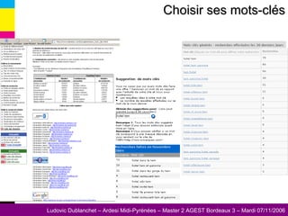 Choisir ses mots-clés 