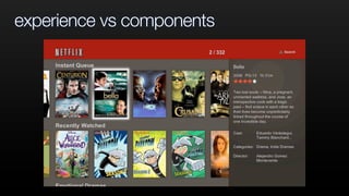 experience vs components
 