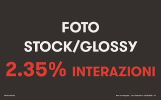 We Are Social How to Instagram x Luca Della Dora x 20.05.2014 x
FOTO
STOCK/GLOSSY
2.35% INTERAZIONI
41
 