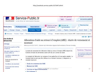 http://vosdroits.service-public.fr/F1447.xhtml

Thème 11 DGEMC Le travailleur

10

 