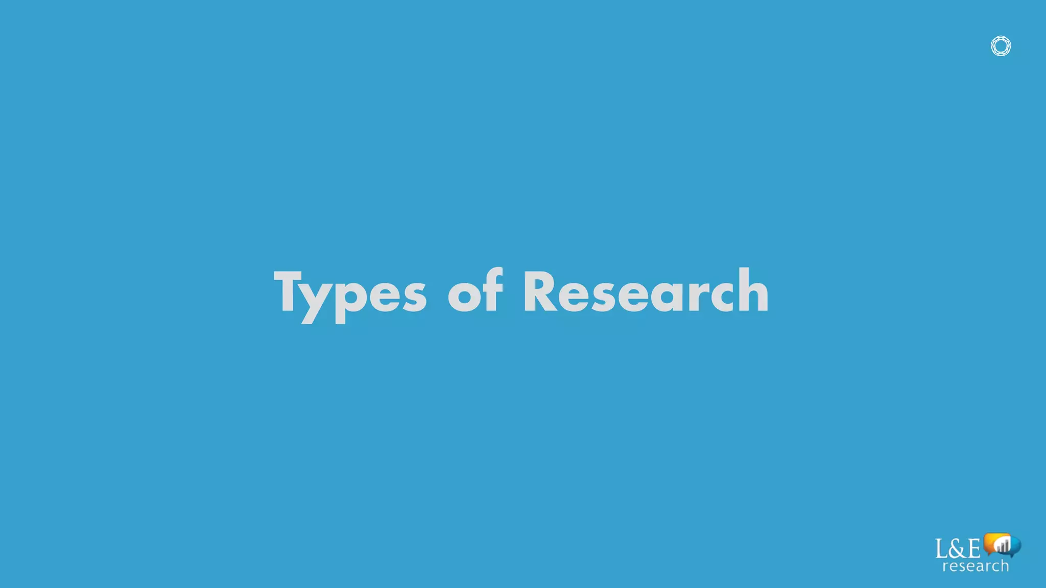 Types of Research
 