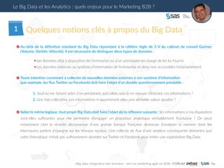 Le Big Data et les analytics : quels enjeux pour le marketing BtoB