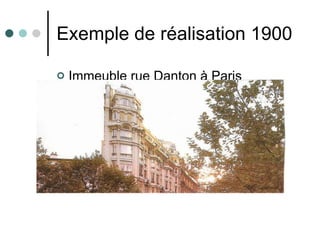 Exemple de réalisation 1900 Immeuble rue Danton à Paris 