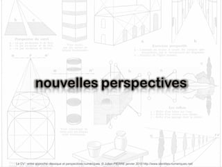 Le CV : entre approche classique et perspectives numériques  © Julien PIERRE janvier 2010 http://www.identites-numeriques.net/ 