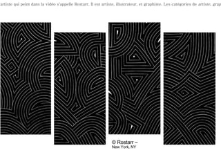 Voici un court vidéo qui vous montrerait ce que c'est de réaliser toutes ces 3 régles de graphisme (ainsi qu'avec l'art général.) L'artiste qui peint dans la vidéo s'appelle Rostarr. Il est artiste, illustrateur, et graphiste. Les catégories de  artiste, graphiste,  et  illustrateur  existent plutôt comme manières de classification que de distinctions légitimes entre trois domaines séparés. © Rostarr –  New York, NY 