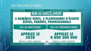 LES CELLULES D’AIDES :
 