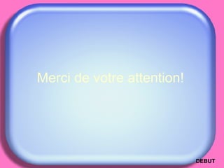 Merci de votre attention! DEBUT 