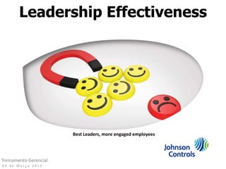Leadership Effectiveness




                        Best Leaders, more engaged employees




Treinamento Gerencial
09 de Março 2012
 