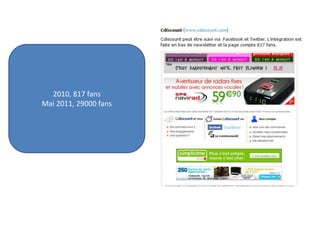 2010, 817 fans
Mai 2011, 29000 fans
 