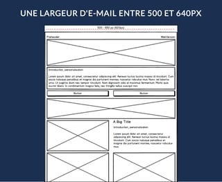 UNE LARGEUR D'E-MAIL ENTRE 500 ET 640PX
 