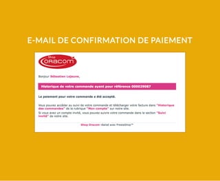 E-MAIL DE CONFIRMATION DE PAIEMENT
 