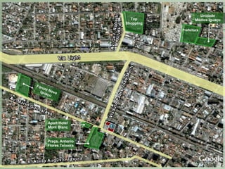 Praça. Antonio Flores Teixeira Fórum Nova  Iguaçu Top Shopping Prefeitura Unidade Médica Iguaçu Apart Hotel Mont Blanc 