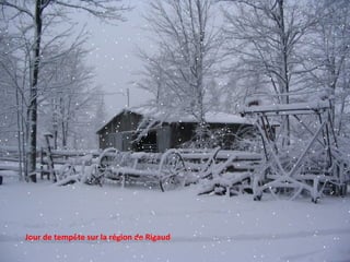 Jour de tempête sur la région de Rigaud 