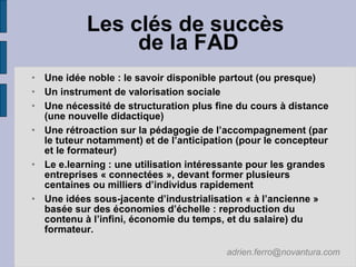 2007 10 25 Le rapid elearning : un atout pour la  FOAD