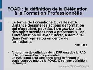 2007 10 25 Le rapid elearning : un atout pour la  FOAD