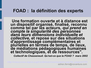 2007 10 25 Le rapid elearning : un atout pour la  FOAD