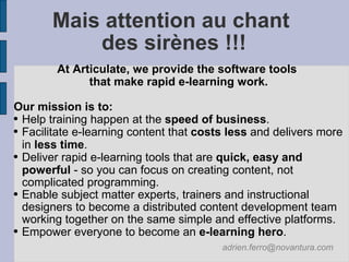 2007 10 25 Le rapid elearning : un atout pour la  FOAD