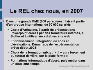 2007 10 25 Le rapid elearning : un atout pour la  FOAD