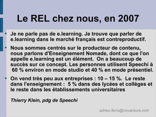2007 10 25 Le rapid elearning : un atout pour la  FOAD