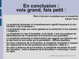 2007 10 25 Le rapid elearning : un atout pour la  FOAD