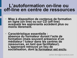 2007 10 25 Le rapid elearning : un atout pour la  FOAD