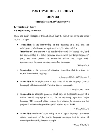 A study on translation of English terms relating to hotel management | PDF