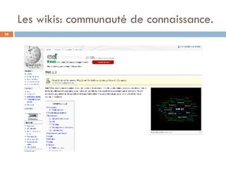Les wikis: communauté de connaissance. 