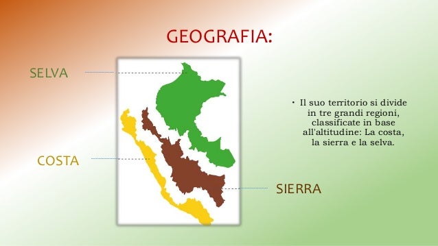 Le 3 regioni del peru