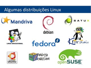 Algumas distribuições Linux 