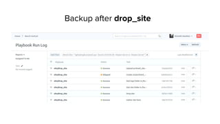 Backup after drop_site
 