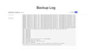 Backup Log
 