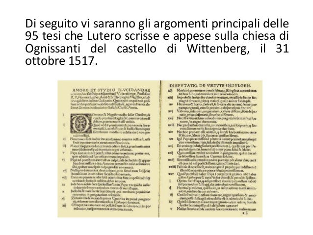 95 Tesi Di Lutero Treccani - sitefuyy