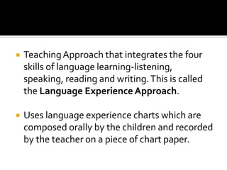 LANGUAGE LEARNING APPROACH | PPTX | Education