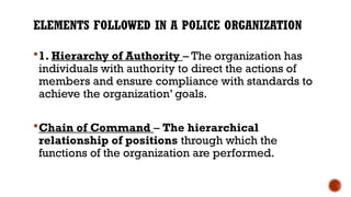 Law enforcement organization and administratoion | PPTX