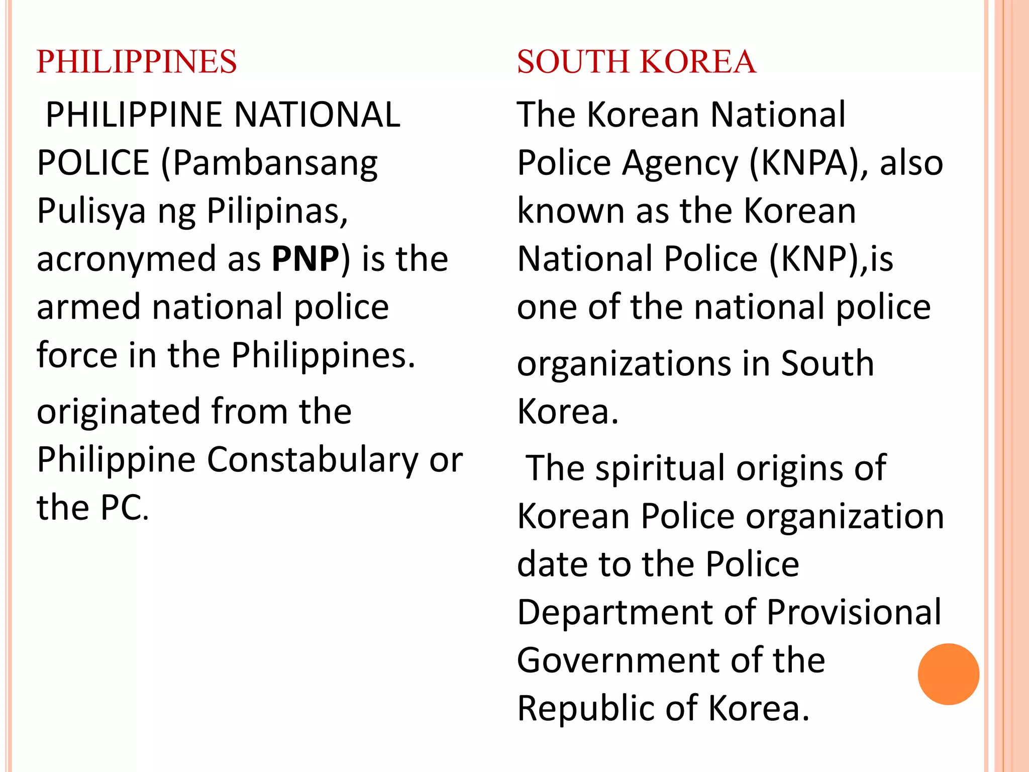 COMPARATIVE MODEL POLICING SYSTEMpptx | PPTX