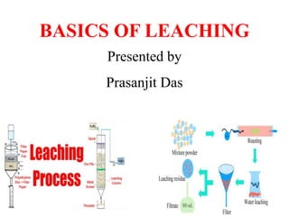 BASICS OF LEACHING
Presented by
Prasanjit Das
 