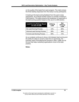 Lead generation-optimization | PDF