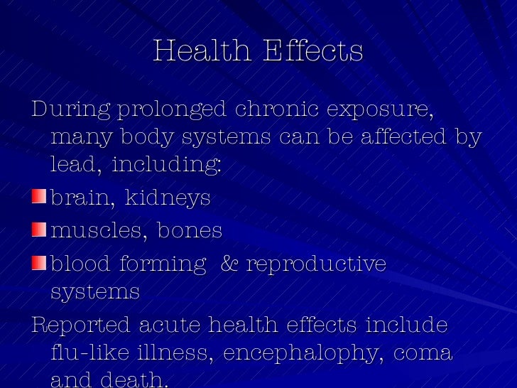 Lead Health Hazard Awareness