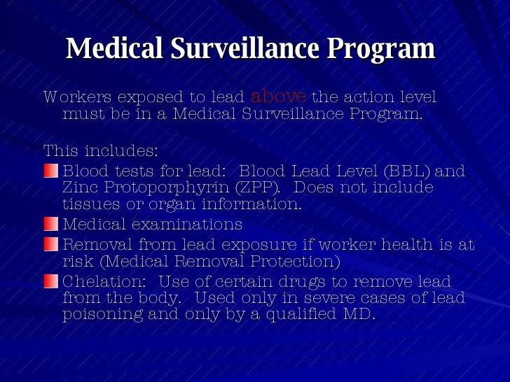 Lead Health Hazard Awareness