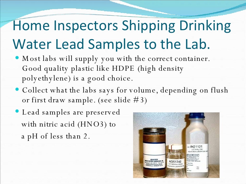 Lead In Drinking Water