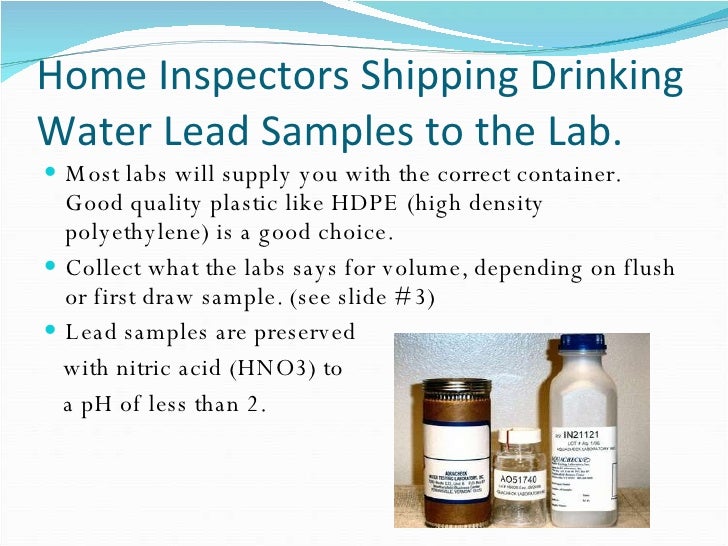 Lead In Drinking Water