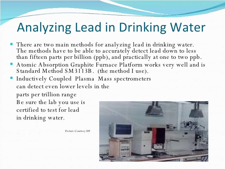 Lead In Drinking Water